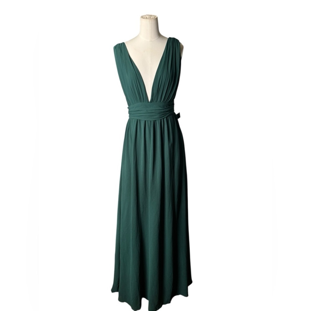 LULUS - Heavenly Hues Forest Green Maxi Dress Size M - Picture 4 of 8